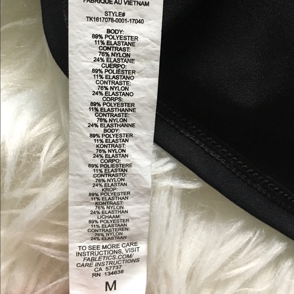 LIKE NEW Fabletics Black Jessi Tank w/ Mesh Medium - Picture 5 of 5